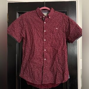 Sunrise Kingdom men’s short sleeve button down shirt men’s large